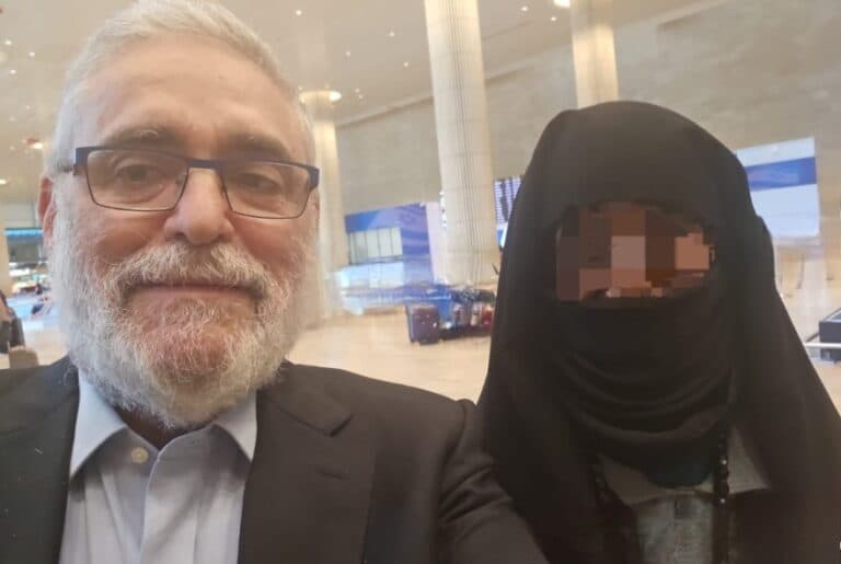 The Jewish widow who escaped from Yemen landing in Ben Gurion