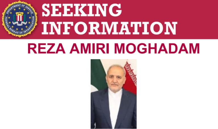 FBI post on Iranian operative