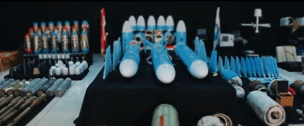 Seizing Houthi weapons.