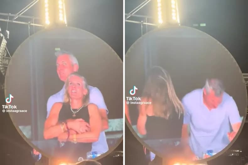 Astronomer CEO Andy Byron was caught on a Coldplay concert kiss cam not with his wife