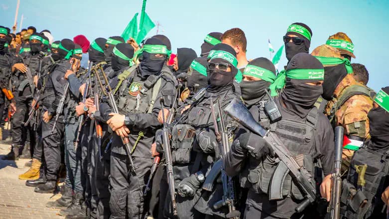Hamas terrorists in Gaza