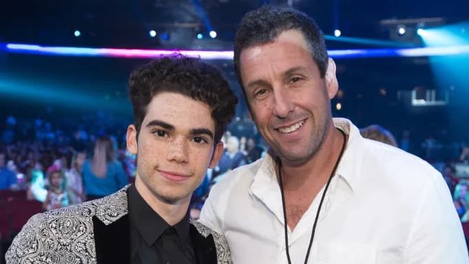 Adam Sandler and Cameron Boyce