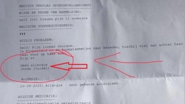 The shocking medical report listing the child being Jewish as a medical condition