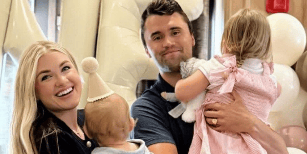 Charlie Kirk with his family