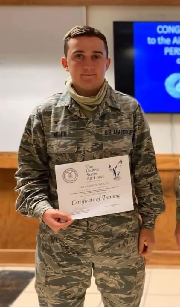 U.S. Air Force Staff Sergeant Andrew Wolfe, critically wounded in the D.C. shooting