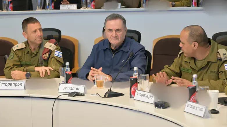 Israel Katz at the security meeting