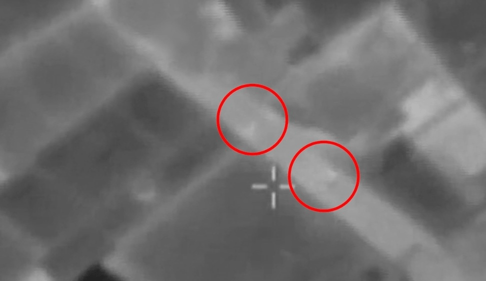 Waiting for the terrorist to enter before striking.