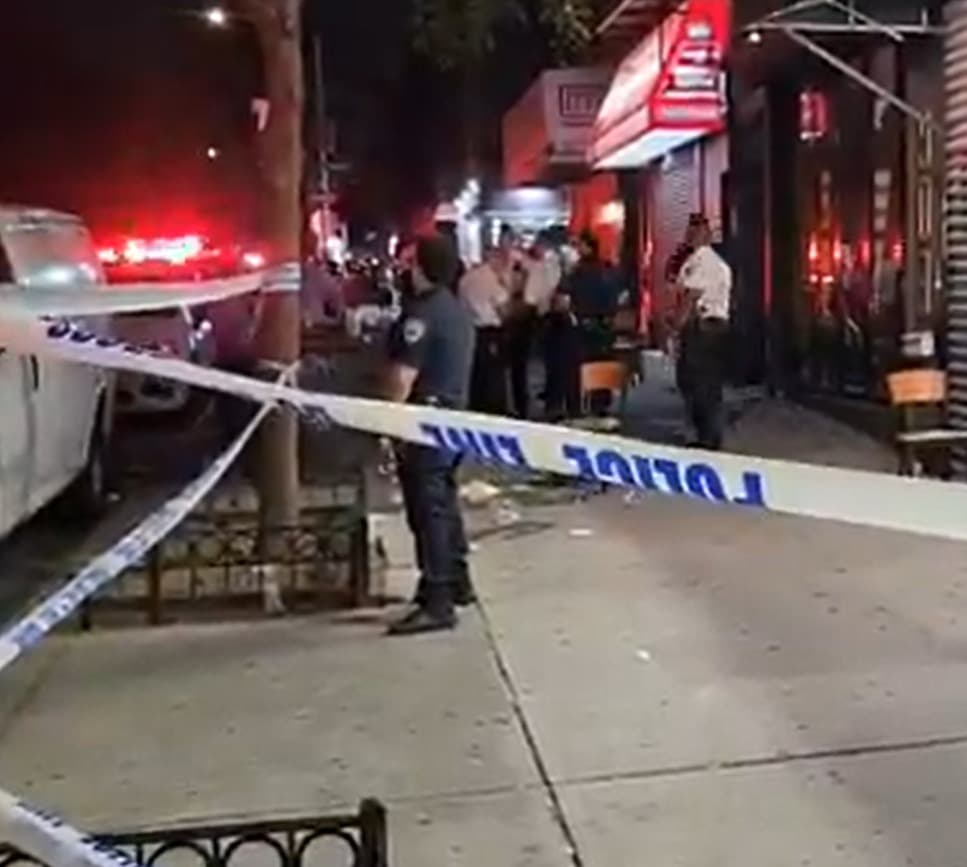 Crime scene ar Crown Heights