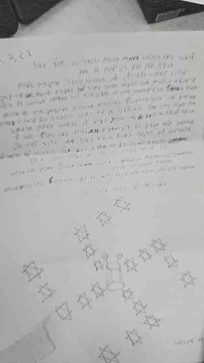 The letter sent to Gafni's office background