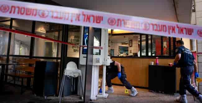The scene of last night's attack background
