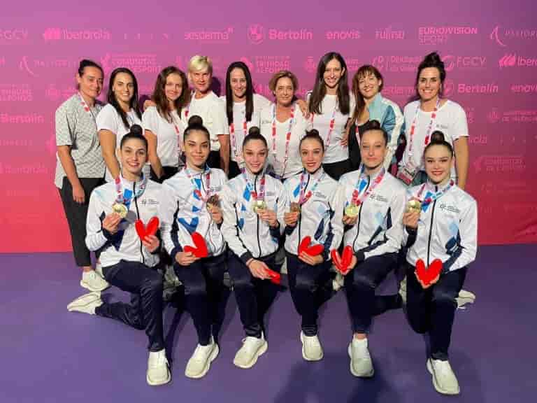 Photo: Ulrich Fassbender, courtesy of the Israel Gymnastics Association background