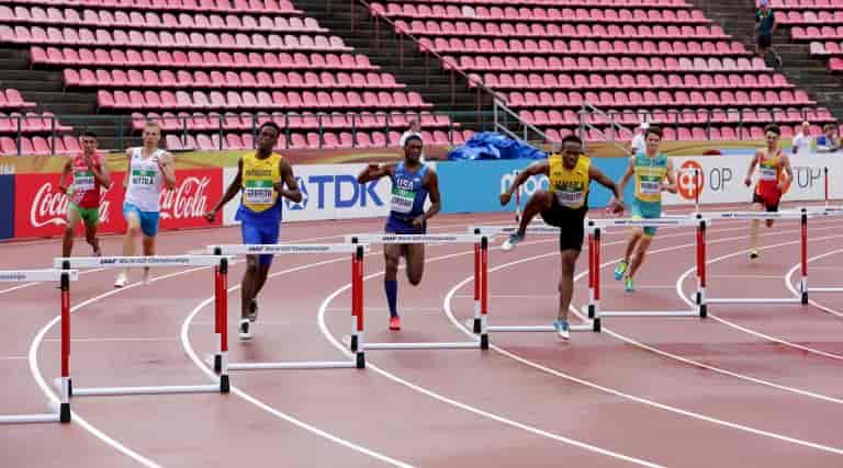 Hurdles, illustration background