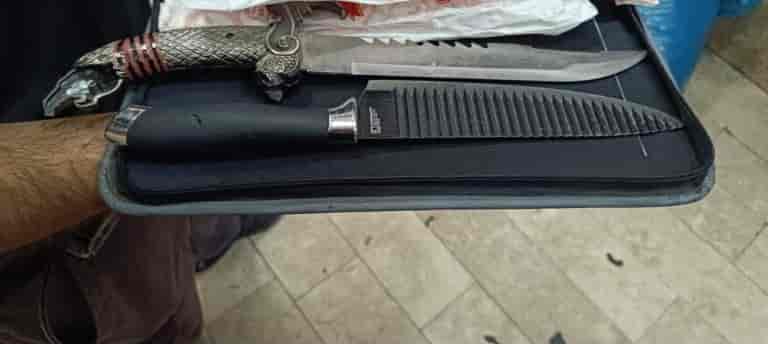 The knives caught in his possession background