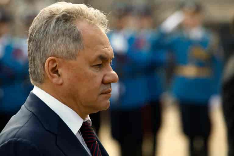 Russian Defense Minister Sergei Shoigu background