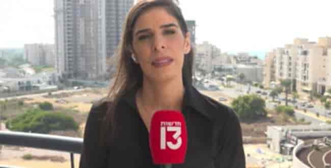 "My way of dealing with the new reality." Channel 13 reporter Chen Zander background