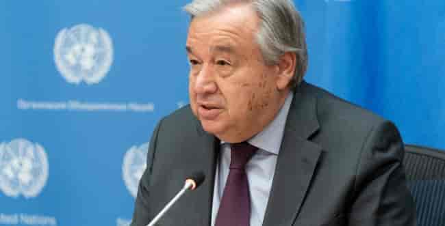 UN Secretary General Antonio Guterres background