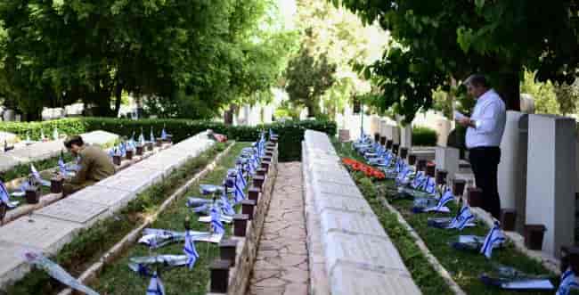 A military cemetery background