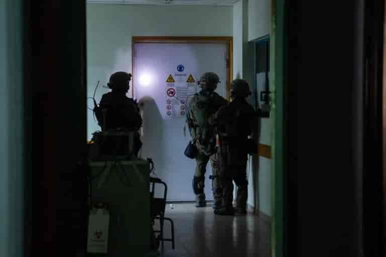 The raid in Shifa background