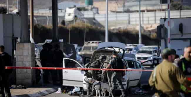 The scene of the attack background