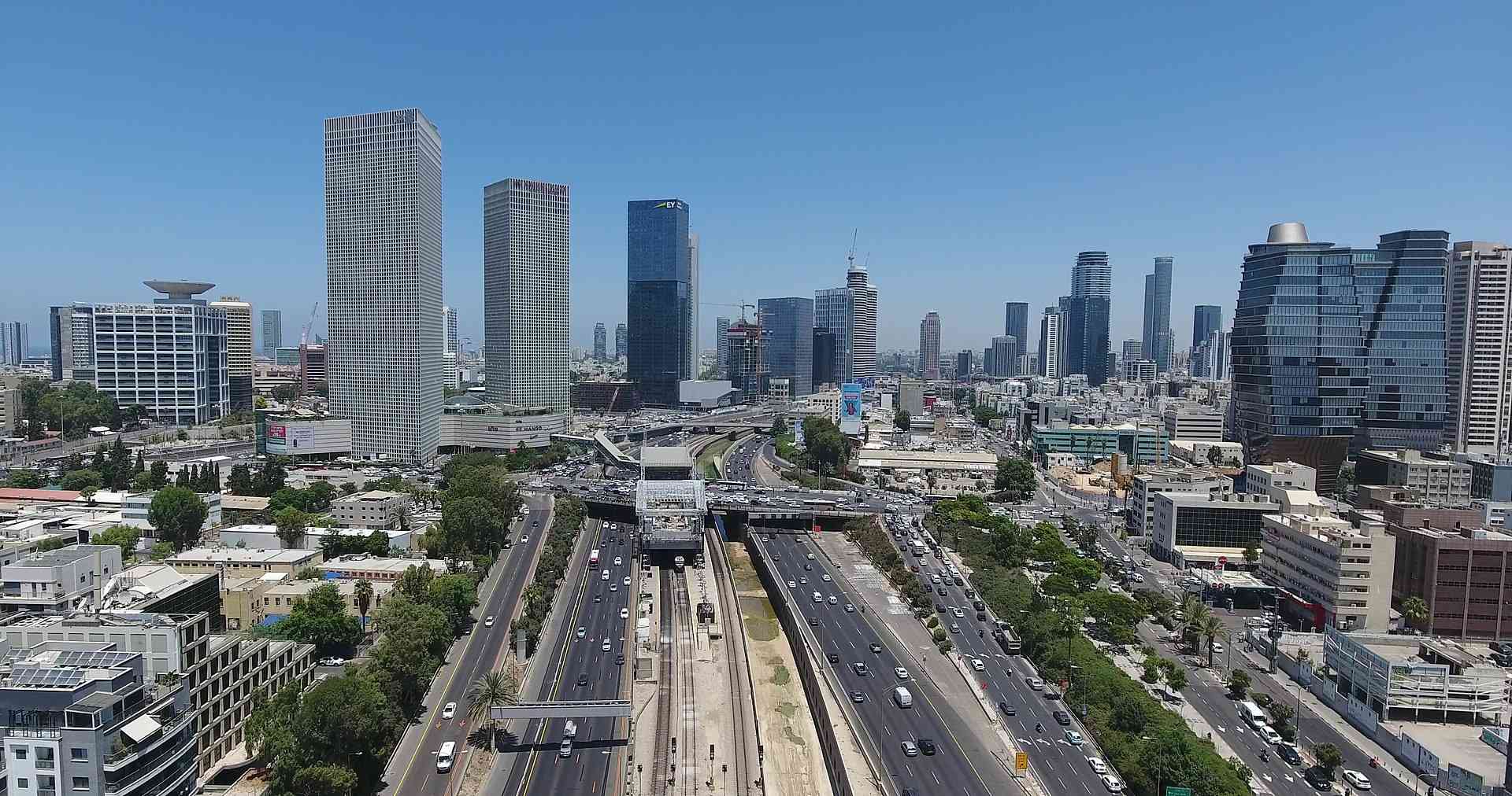 No longer the most expensive city, just expensive. Tel Aviv. background