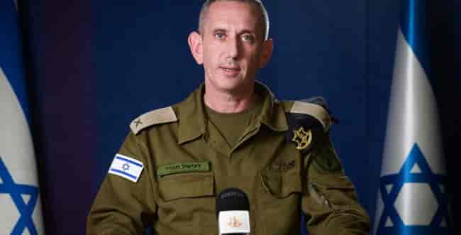 IDF spokesman Daniel Hagari background