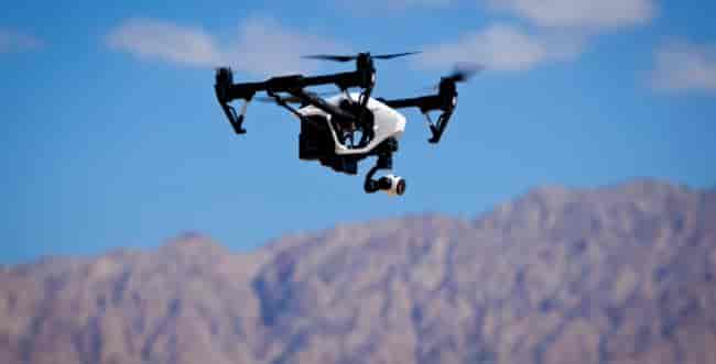 Drone. Illustration. background