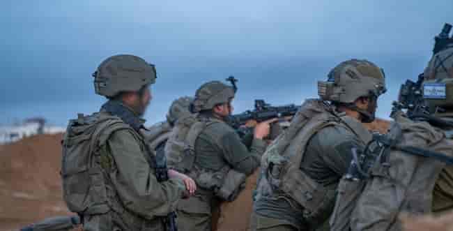 Fighting in Gaza. background