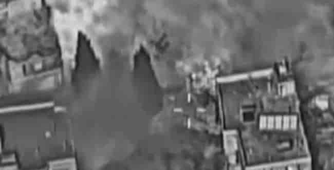 Striking Hezbollah targets. background