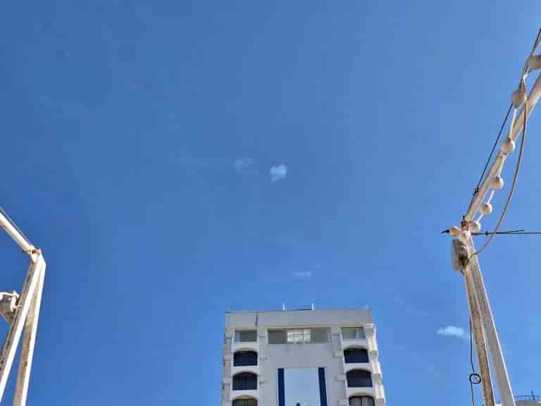 Interceptions over Tel Aviv background