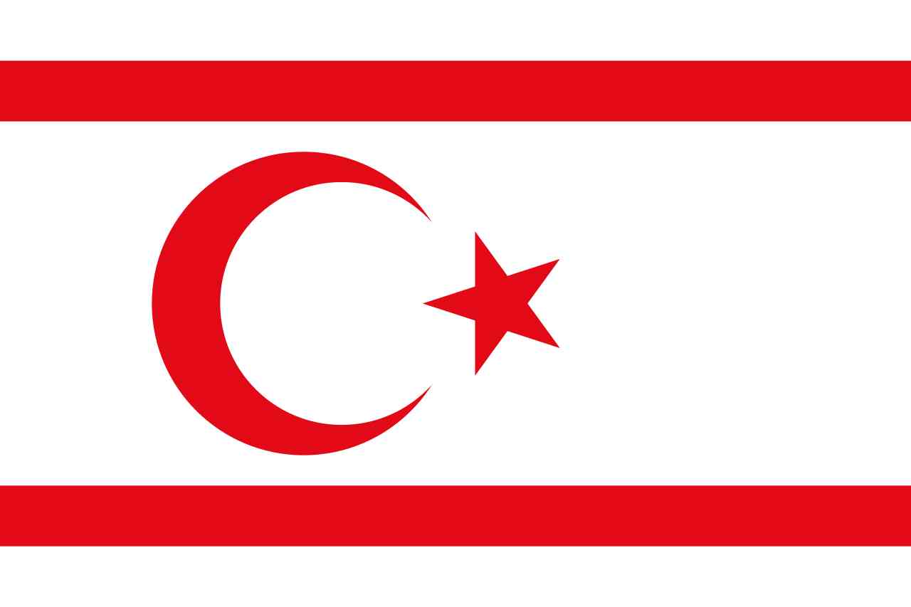 A de facto Iranian base and source of antisemitic conspiracy theories. North Cyprus flag.