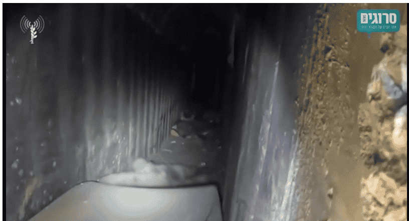 Hunting terrorists in their tunnels. background