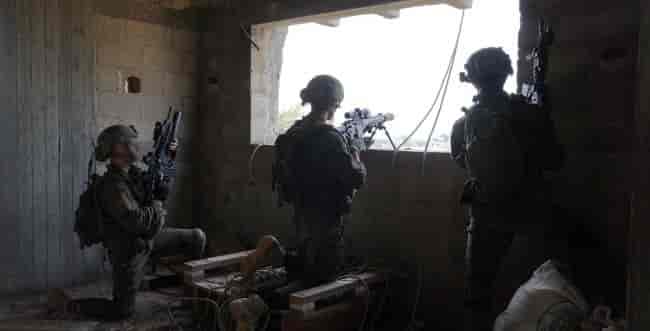 The activities of the fighters in Gaza background