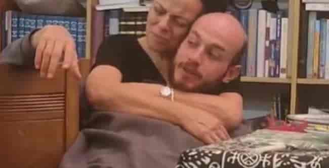 Shauli Greenlick in a Last Hug From Mom background