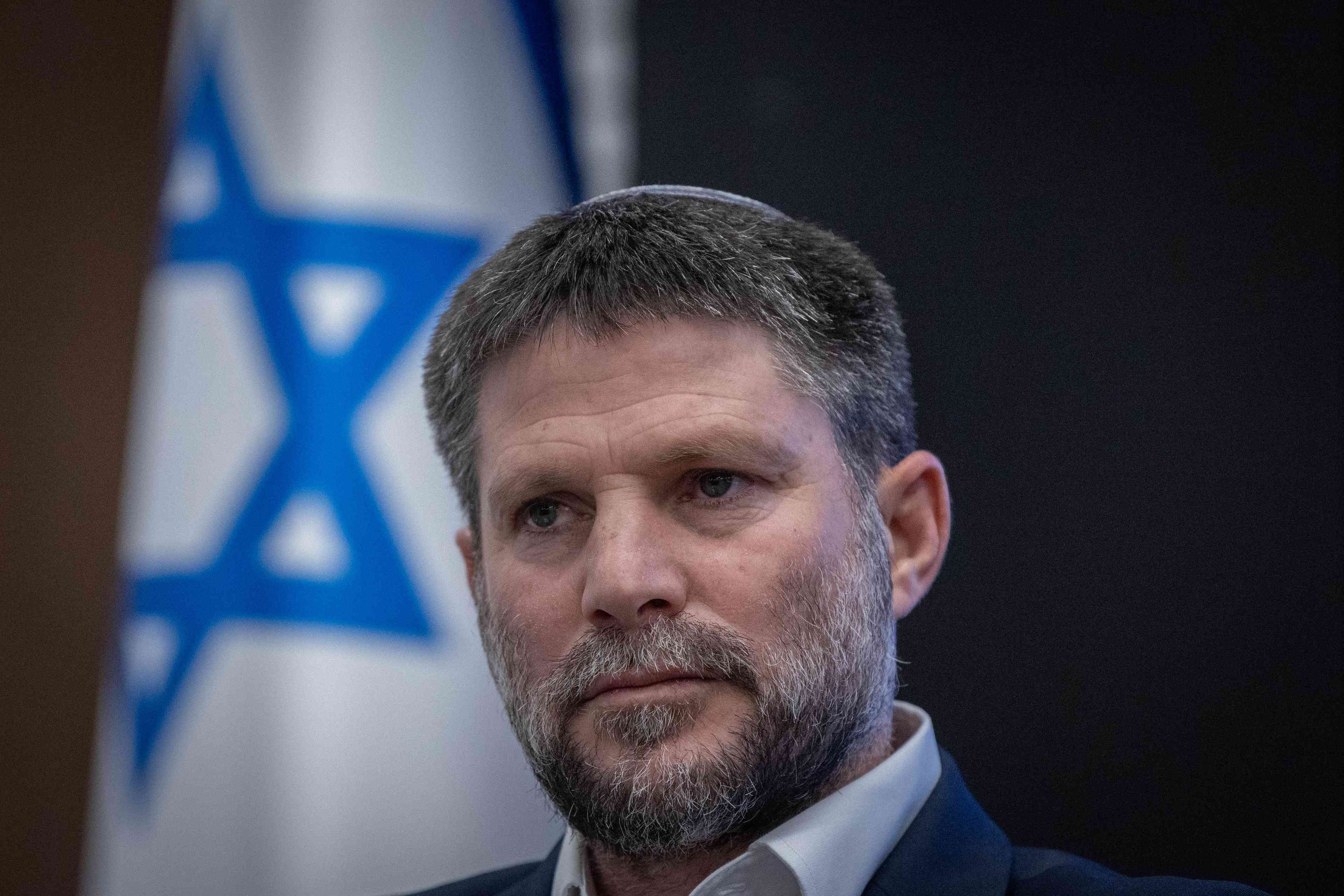 Getting his party above the electoral threshold with room to spare. Betzalel Smotrich. background
