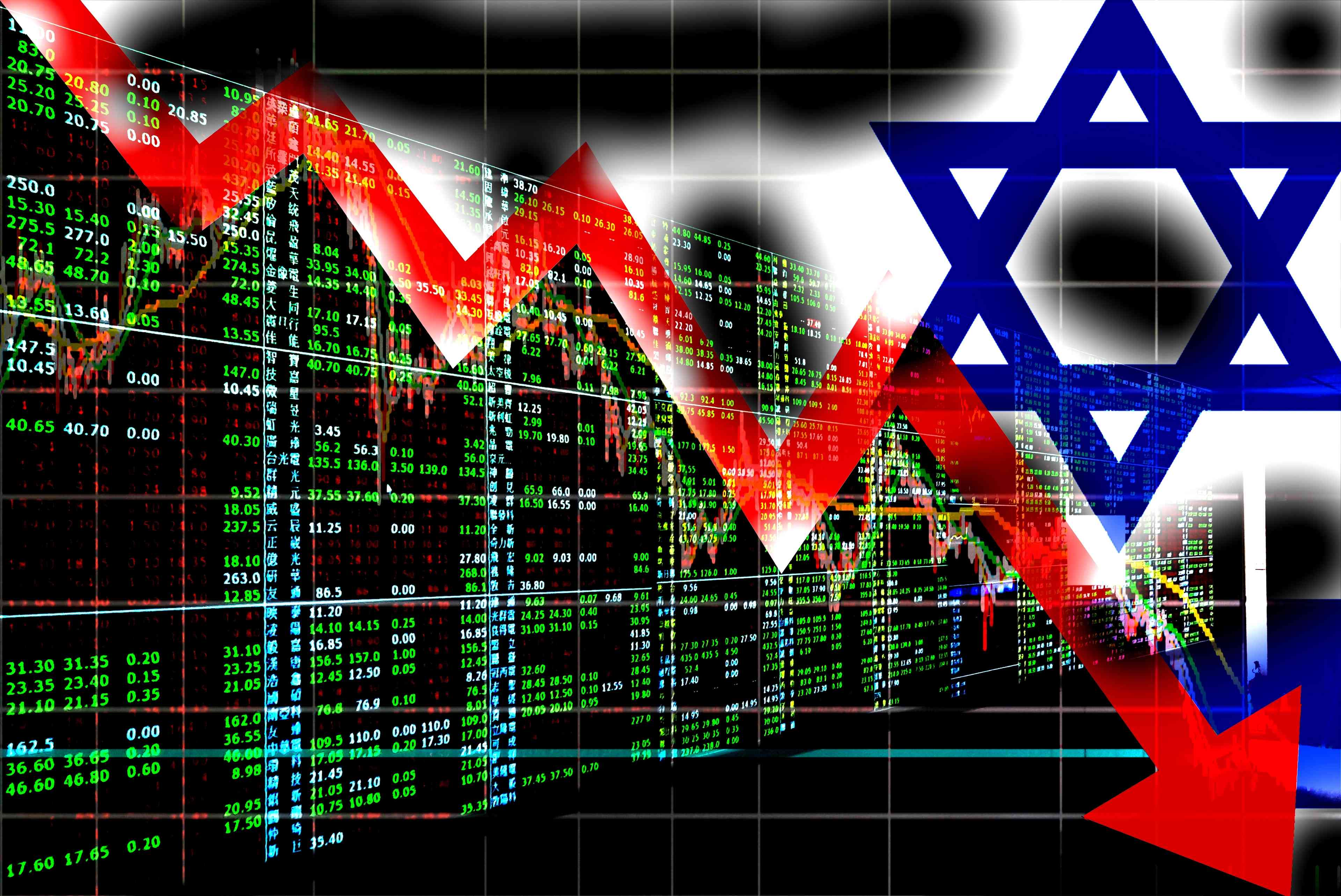 The stock market did tumble in October due to the war, but is now moderating and even showing positive trends. background