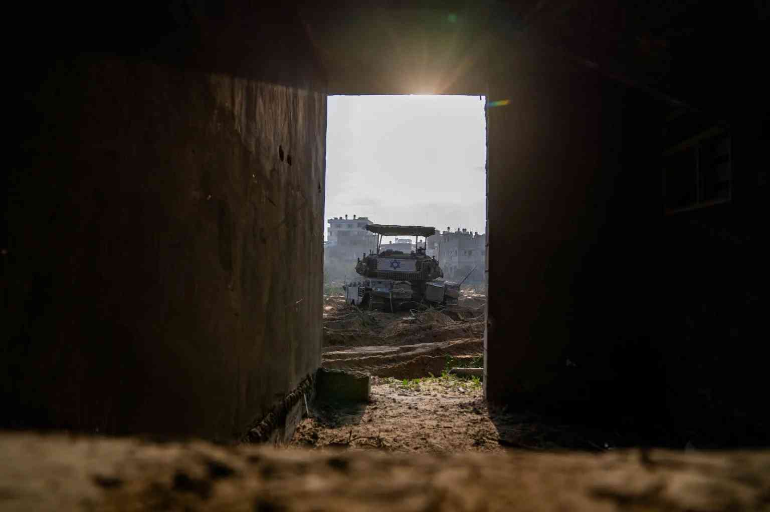 IDF tank, Gaza. background