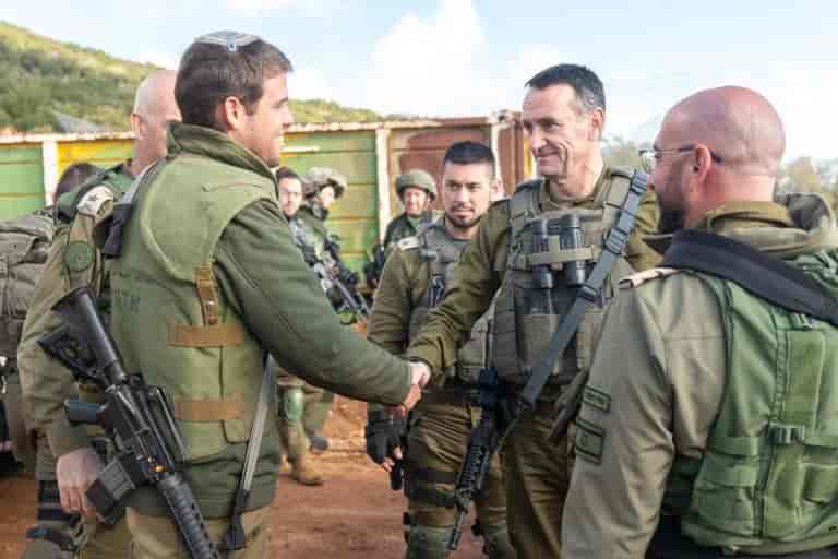 The Chief of Staff on a visit to the North background