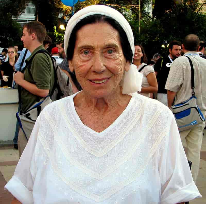 Hulda Gurevitz, known as the "White Angel" and the "Israeli Mother Theresa." background