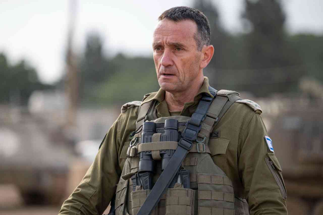 "We are pained by the loss, we will learn the lessons." Chief of Staff Herzi Halevi. background