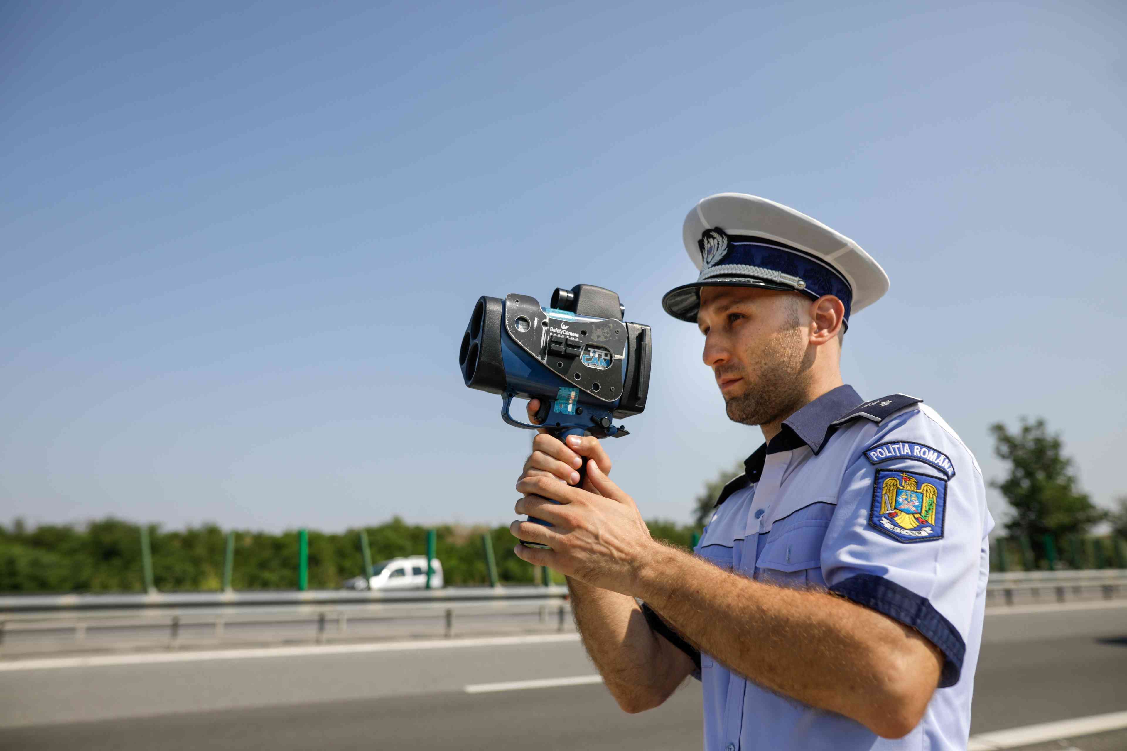 A staple of law enforcement, which the Israel Police seeks to take to the next level. Radar gun. background