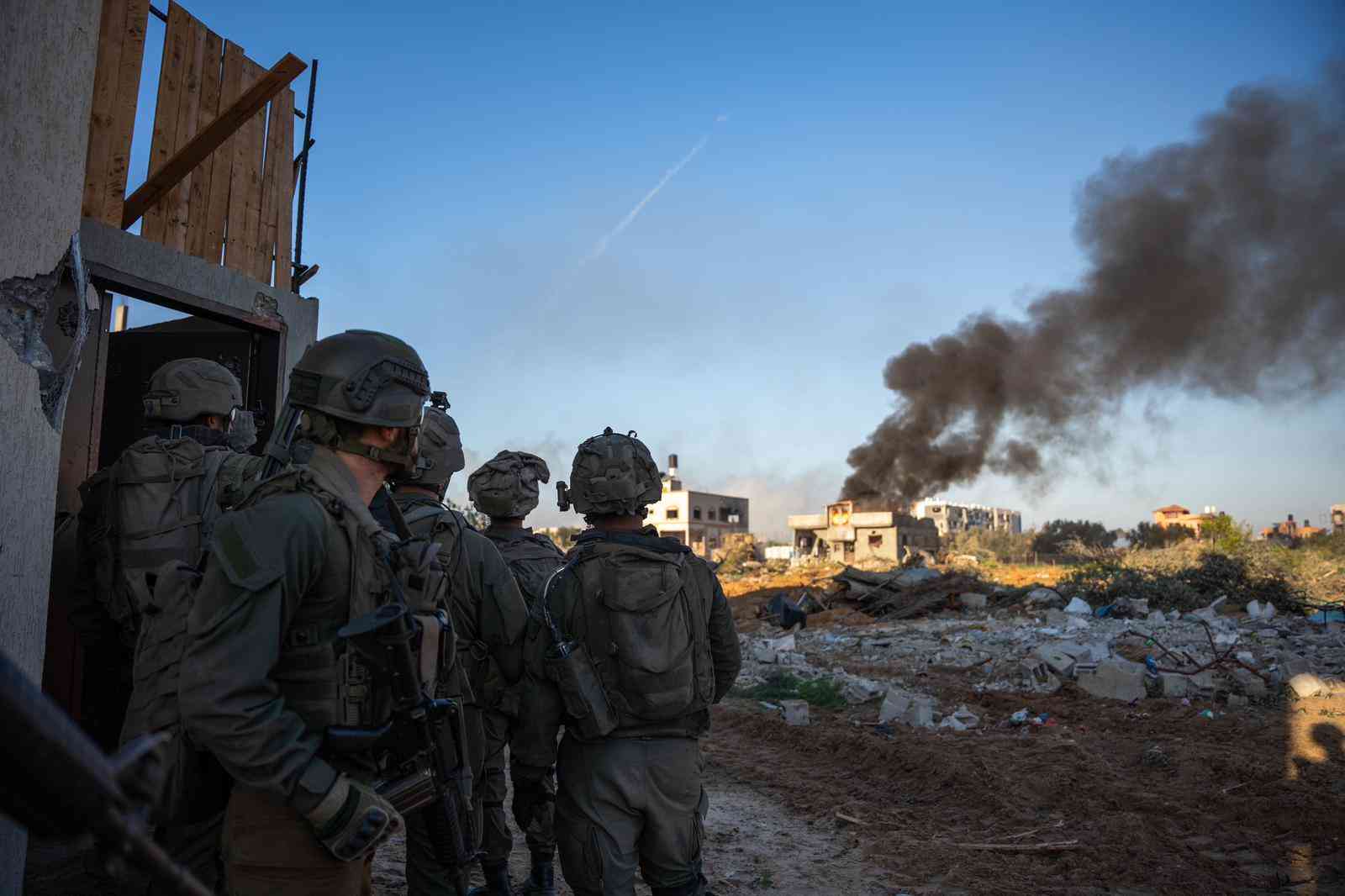 IDF soldiers, Gaza. background
