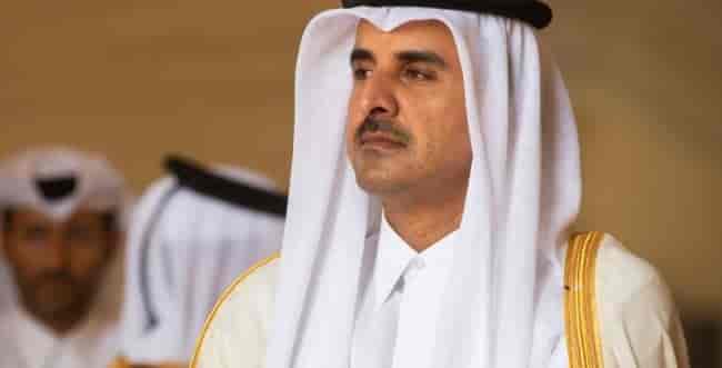 Sheikh Tamim bin Hamad Al Thani, Emir of Qatar. background