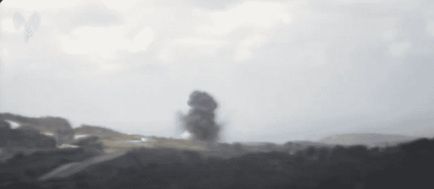 Screenshot from IDF footage. background