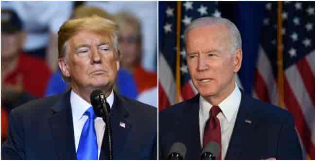 Trump vs. Biden background