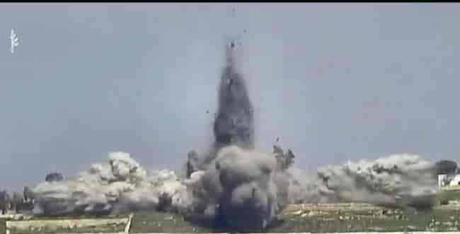 Attack in southern Lebanon background