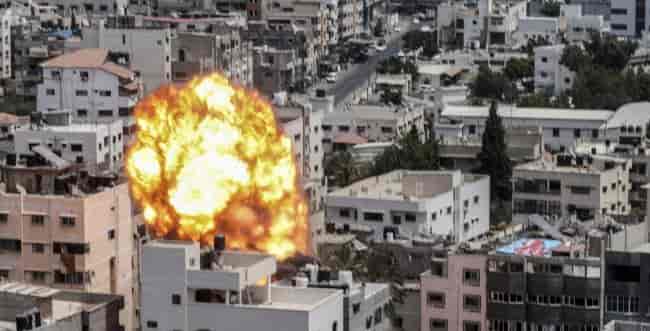 Blast in Syria background