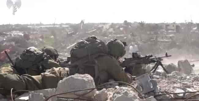 Fighting in Gaza background