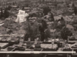 Image of the rocket or rocket fragments landing. background