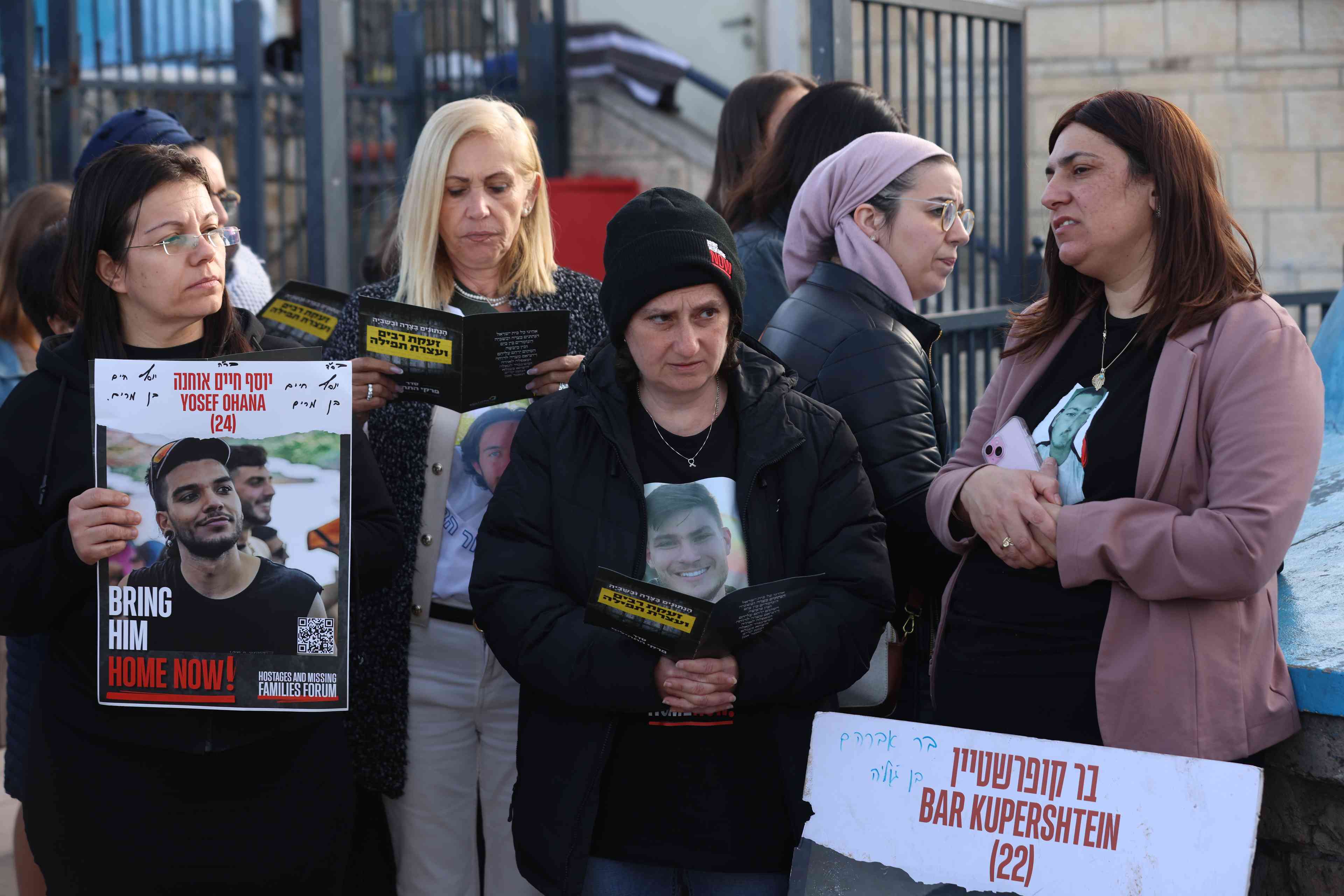 Families of hostages.