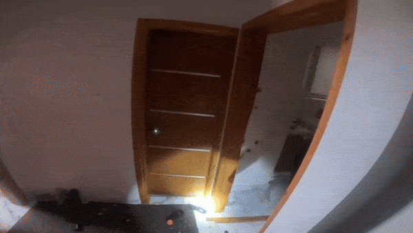 First person footage of Shifa raid. background